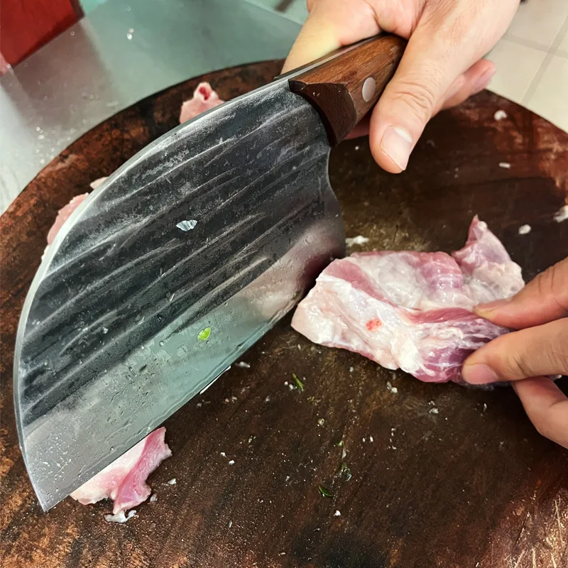 High Carbon Steel Hand Made Forged Serbian Butcher Kitchen Chef Knife Full Tang Serbian Knife