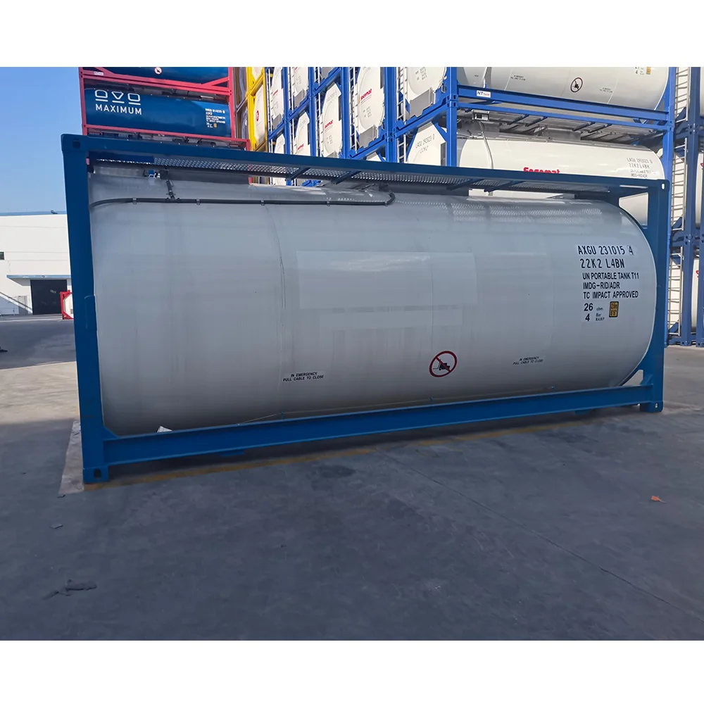 20ft ISO full frame collar tank container Un portable type T11 26 cbm tank container