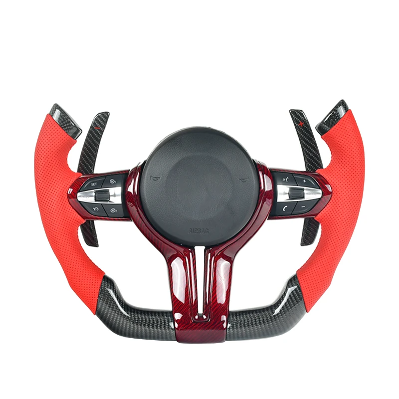 M3 M6 E90 Real Carbon Fiber Steering Wheel for BMW F01 F02 F06 F07 F10 F11 F12 F13 F14 F15 F16 X1 X2 X3 X4 X5 M2 M4 M5 M6 M8