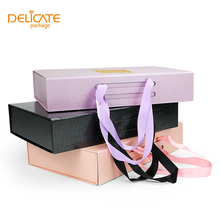 Custom Folding Paper Flat Pack Box Luxury Magnetic With Magnet Closure