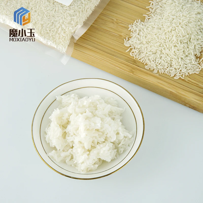 Hot Selling Halal Gluten Free Keto Food Supply Manufacturer Instant Tasteless Rice Dried Waterless Konjac Rice