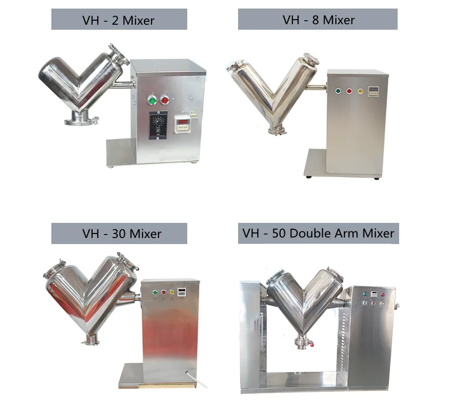High efficiency 2 - 14 liter Mini Sanitary Pharmaceutical Powder Mixer