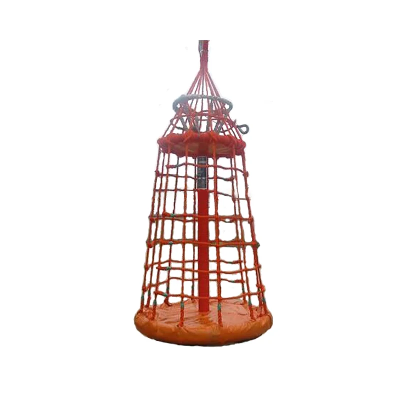 Nylon Net Personnel Transferring Basket At Oil Platform For Marine Offshore