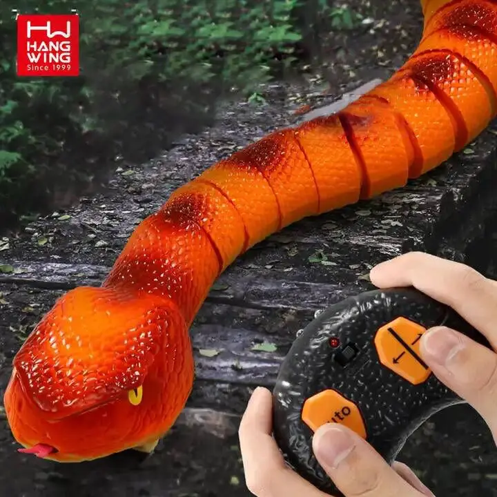 HW TOYS Radio Control Animal Toys with Lights Infrared Snake Plastic Remote RC Funny Tier Pet