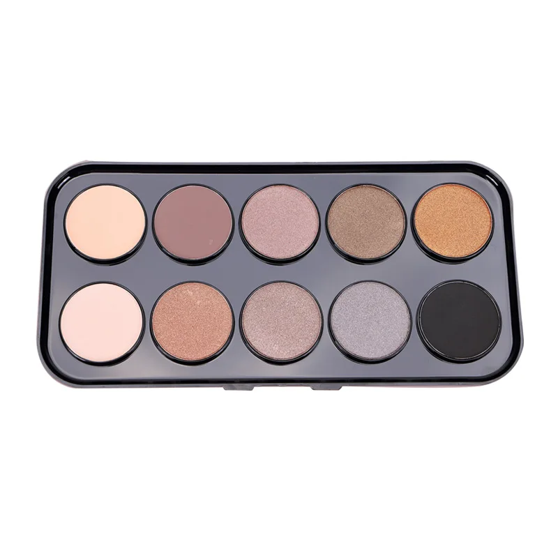  Wholesale transparent eyeshadow packaging 10 color private label