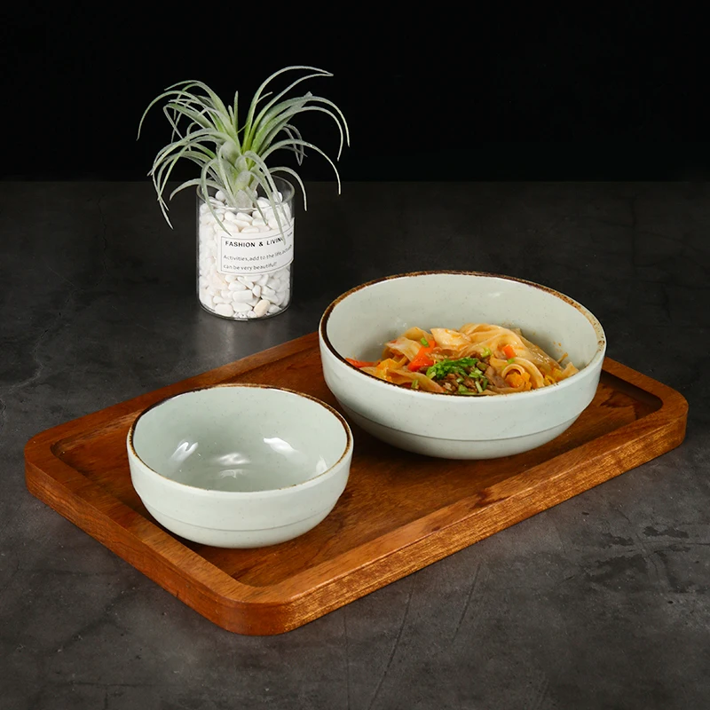 Noodle Bowl Melamine Reusable Plastic Tableware Full Dinnerware Set Manufacturer Plato Melamina Rice Bowl