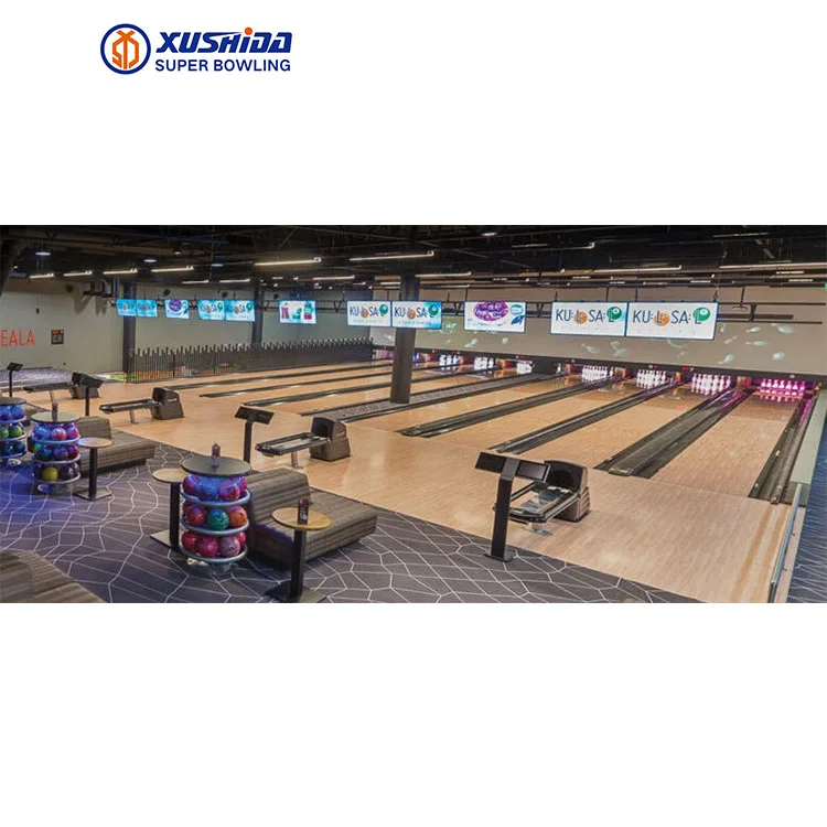 Hot Sale China Manufacture Quality Sports Family Entertainment Center Brunswick Bowling Complete Adult Bowling Alley