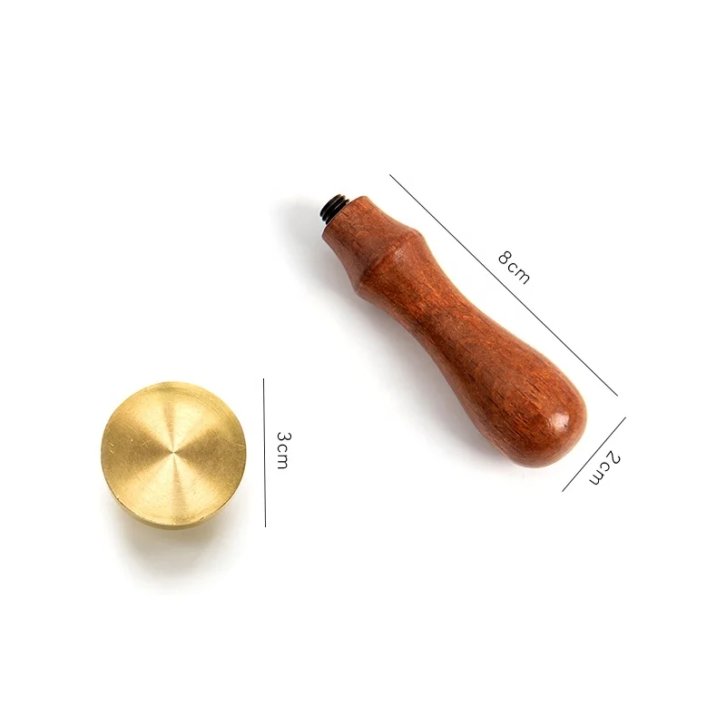 
Восковая печать штамп без гравировки логотипа заготовка восковой печати латунная головка штампа 