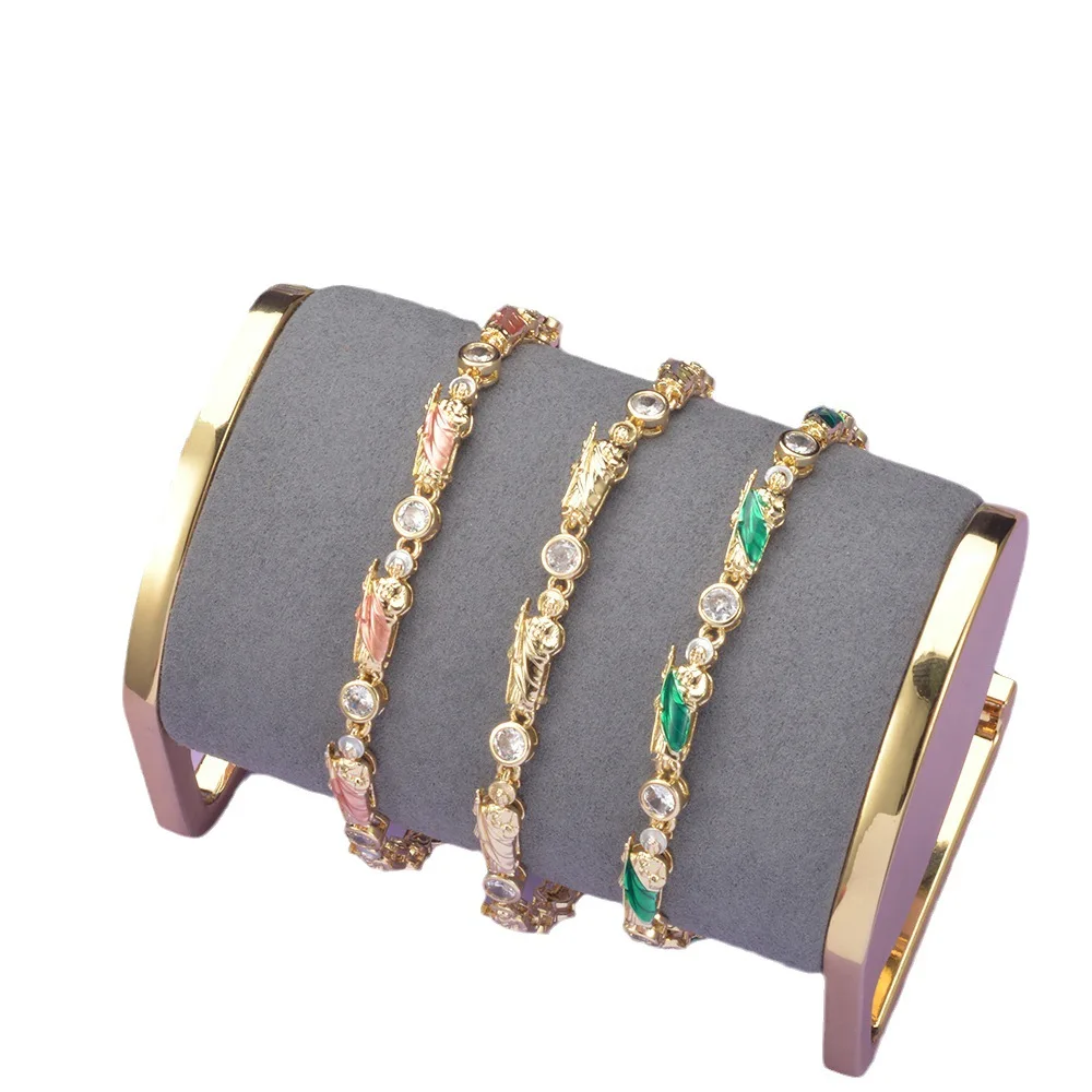 LOTOS JEWELRY fashion Father Saint Judas Religious Zircon Bracelet Fashion High Grade Bamboo Bracelet