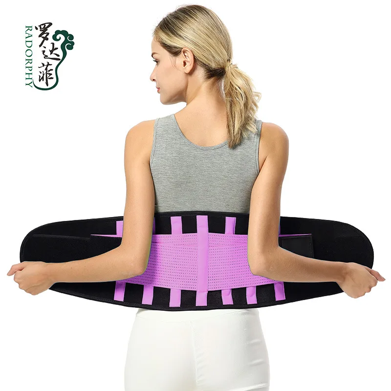 Cross border hot style waist belt fitness exercise belt support abdominal belt diving material color burst sweat waist