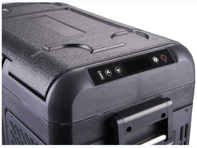 Factory direct sale 12v solar car fridge freezer and mini bar fridge car for truck and camping