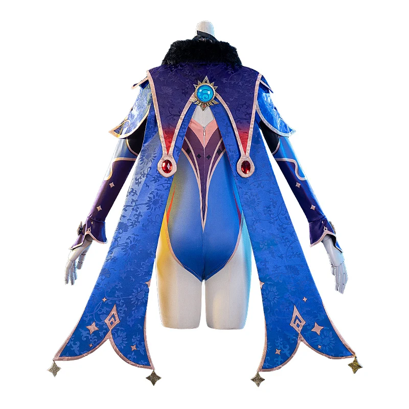 Genshin Impact Cosplay Astrologist Mona Cosplay Costume  Sexy Uniform Outfit Halloween Carnival Party Costumes for women