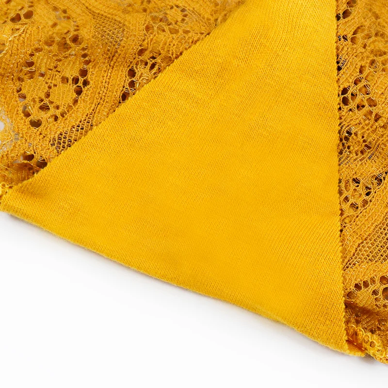 Factory Customization direct sale Ladies Sexy Lace embroidered boxer shorts brief underwear for women