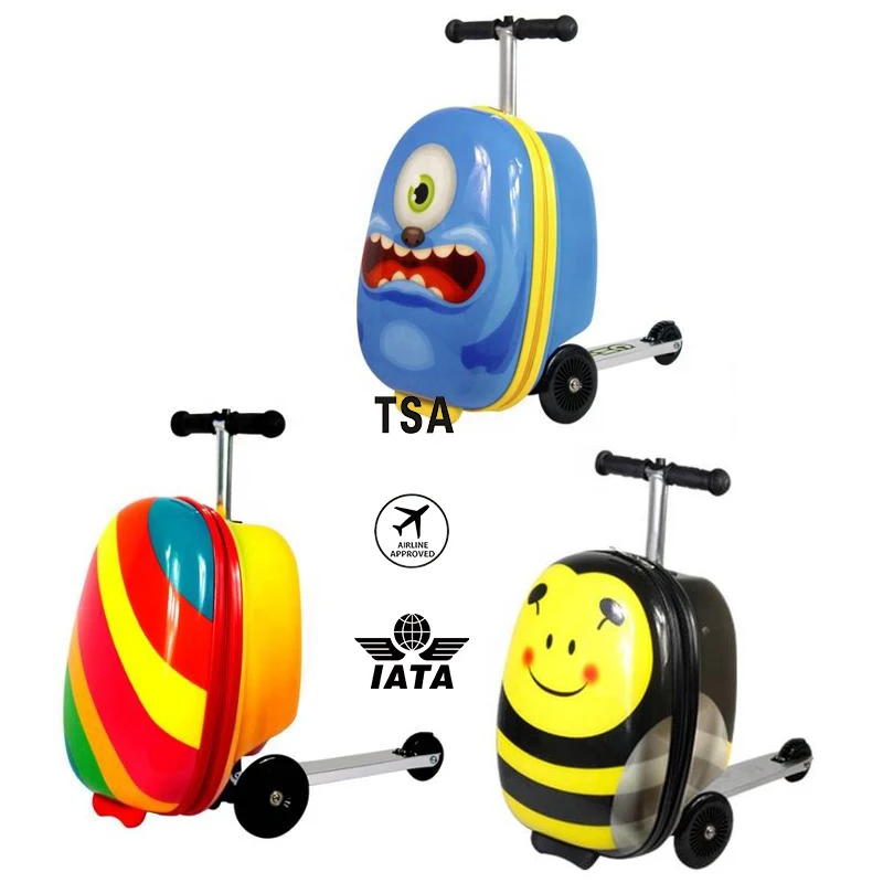 Mochilas Scooter CAPPE cartoon design airport travel waterproof trolleys suitcase Kick Scooters luggage