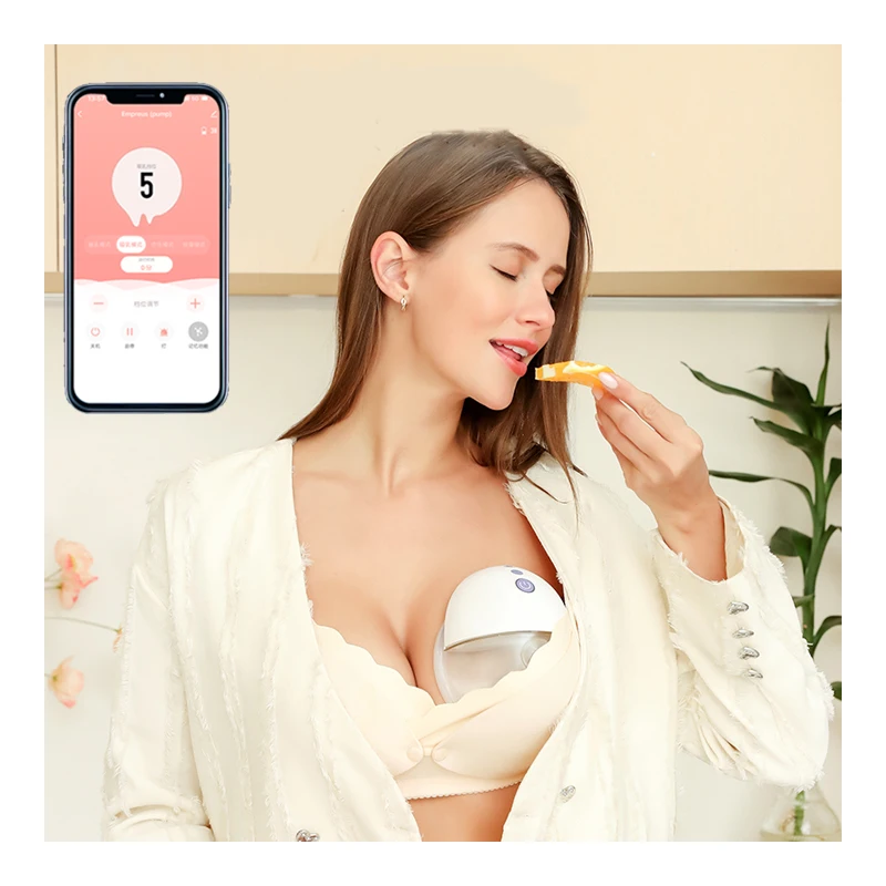 portable electric wearable breastpump hands free noiseless mother milk breastfeed vacuum double breast pump