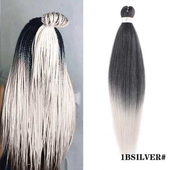 Pre Stretched Braiding Hair Professional No itch Synthetic Braiding Crochet Twist Braids Yaki Straight Texture