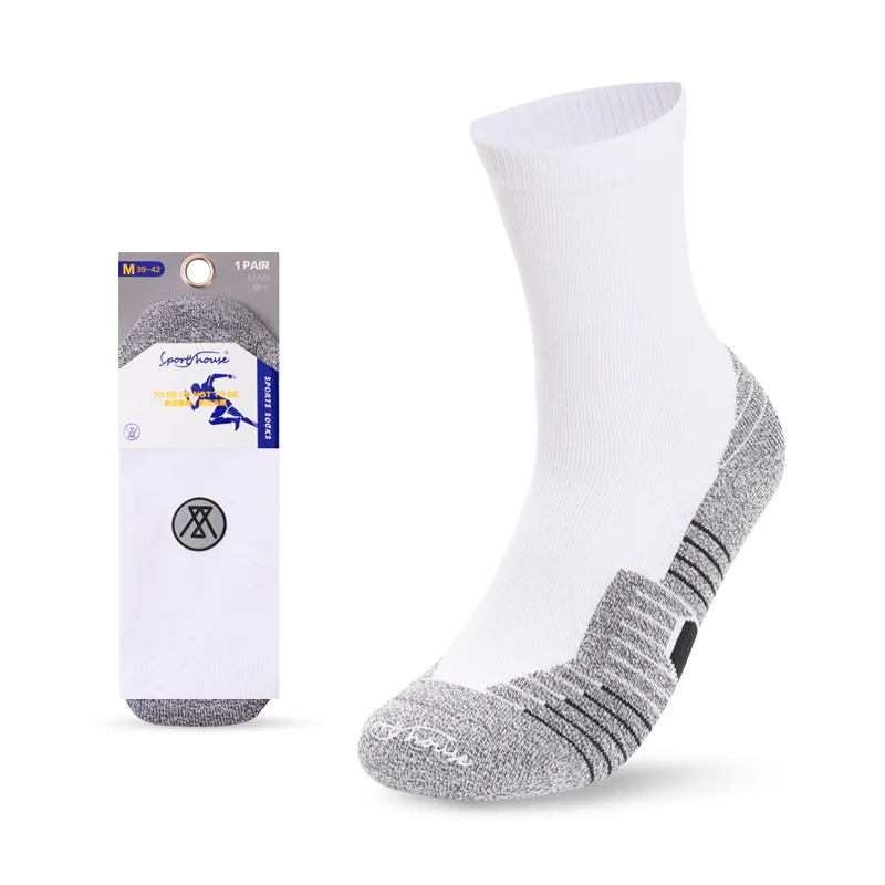 sweat-absorbent crew anti-slip socks outdoor sports elite basketball socks men