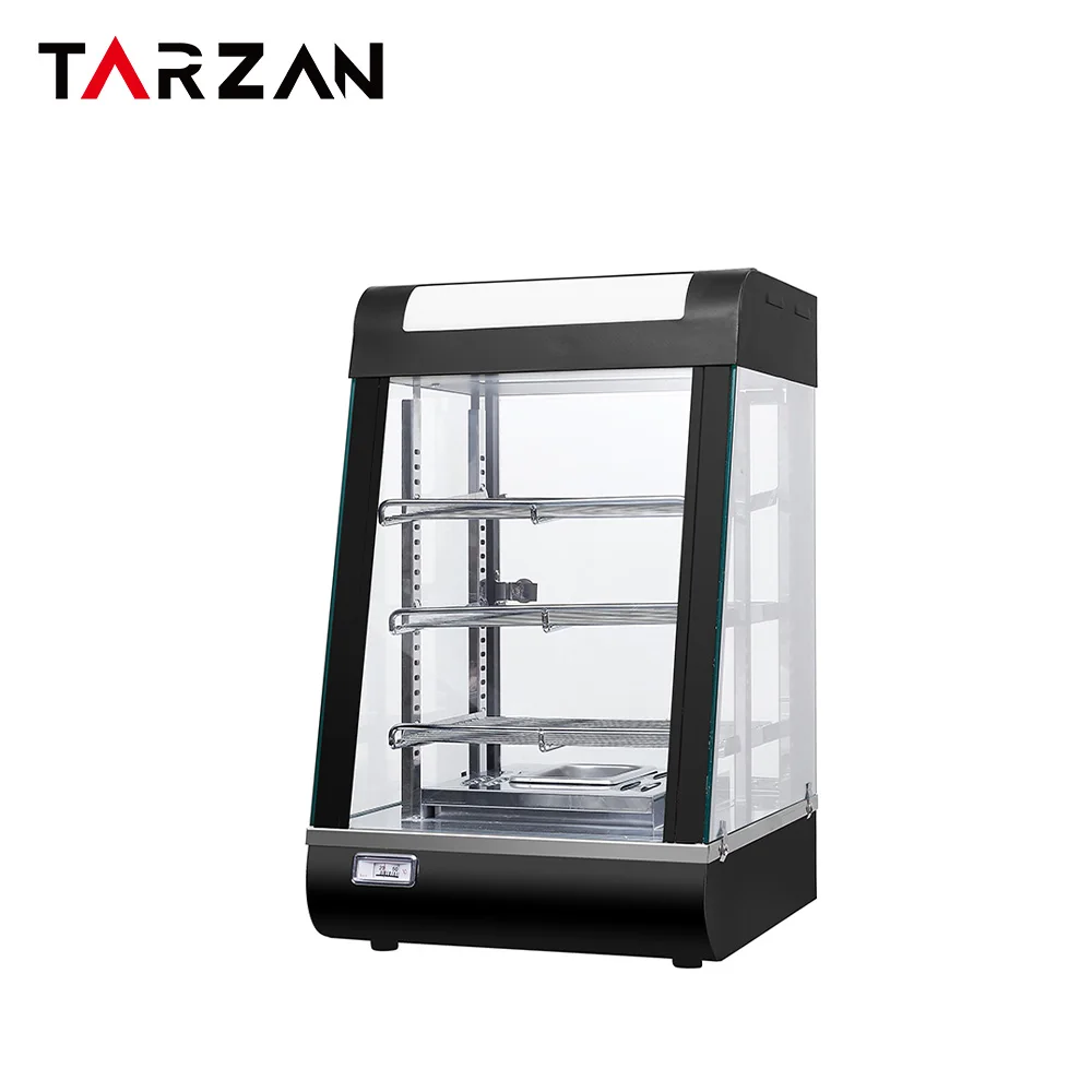 Stainless Steel Warming Cabinet Hot Cabinet Burger Cabinet Black Right Angle Beveled Commercial Restaurant
