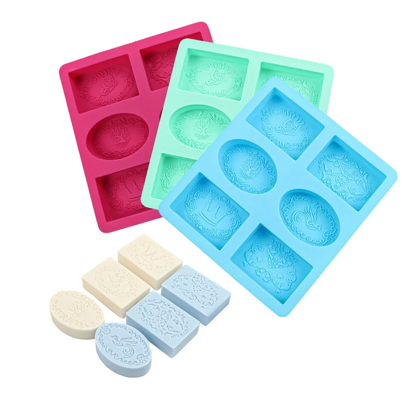 2022 Custom Silicone DIY Soaps Handmade Baking Mould Cake Pan Biscuit Chocolate Mold for Homemade Craft