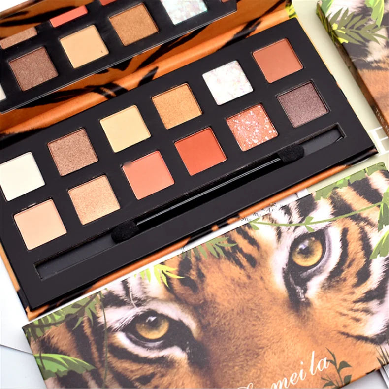 
Animal Makeup high pigment eyeshadow Eyeshadow glitter eyeshadowe12 Colors Eyeshadow Palette 