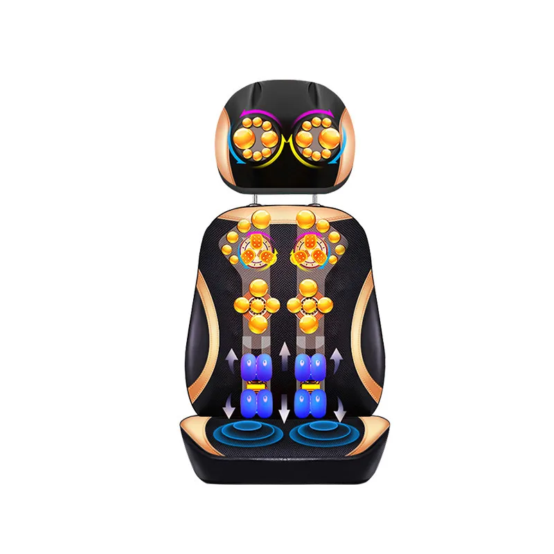 multifunctional shiatsu back and neck heated vibrating massage cushion roller home car massage seat cushion