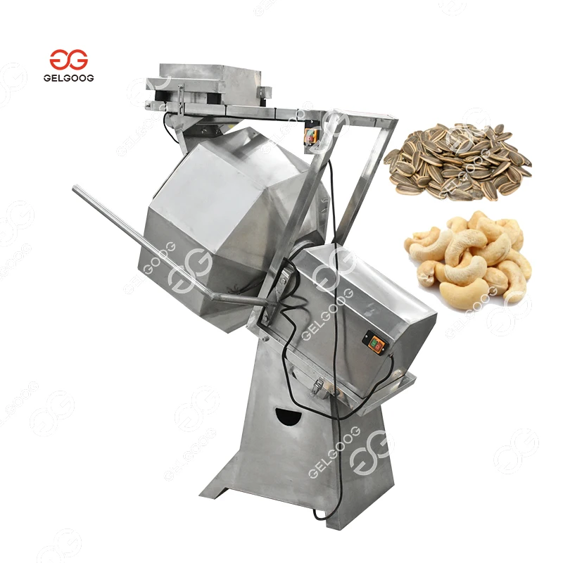 Small Drum Type Rotary Octagonal Seasoning Machine Corn Puff Spices Decagonal Flavoring Machine