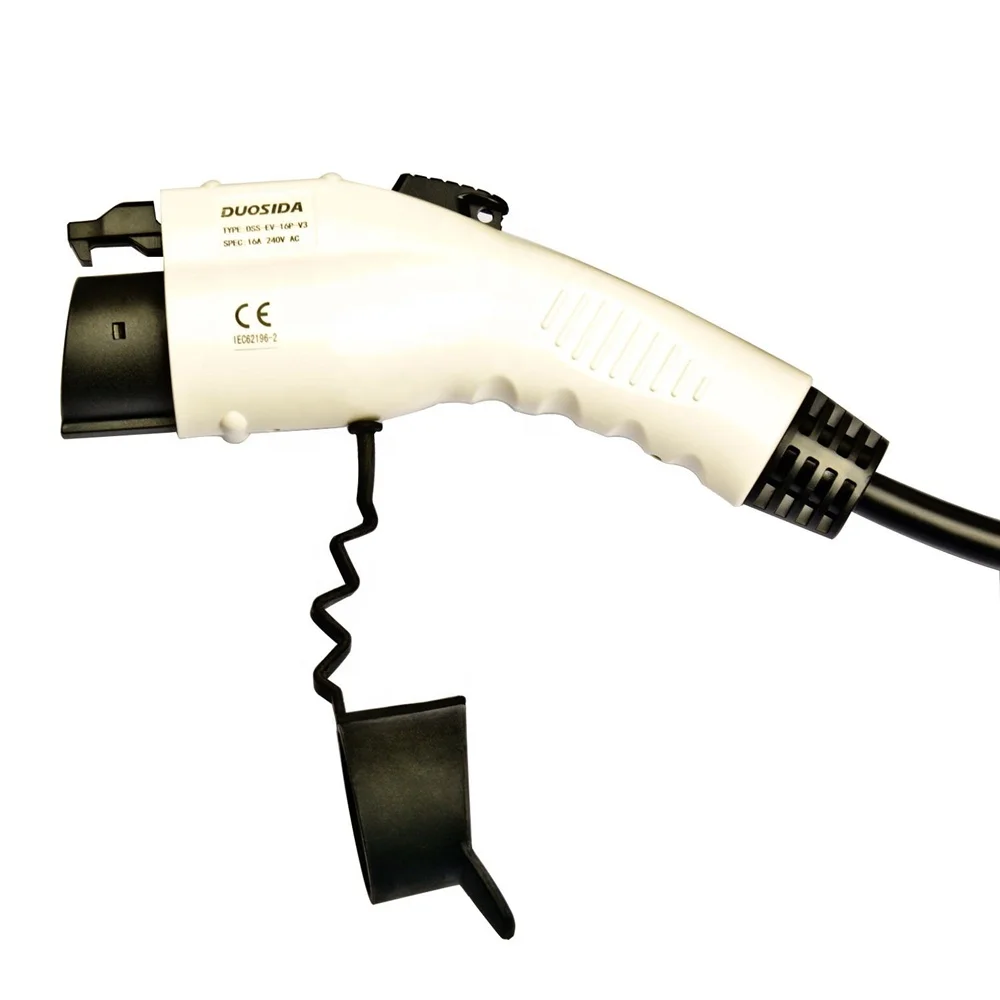 Разъем для зарядки электромобиля 50 А, тип 1 J1772, разъем для электромобиля с кабелем 5 м