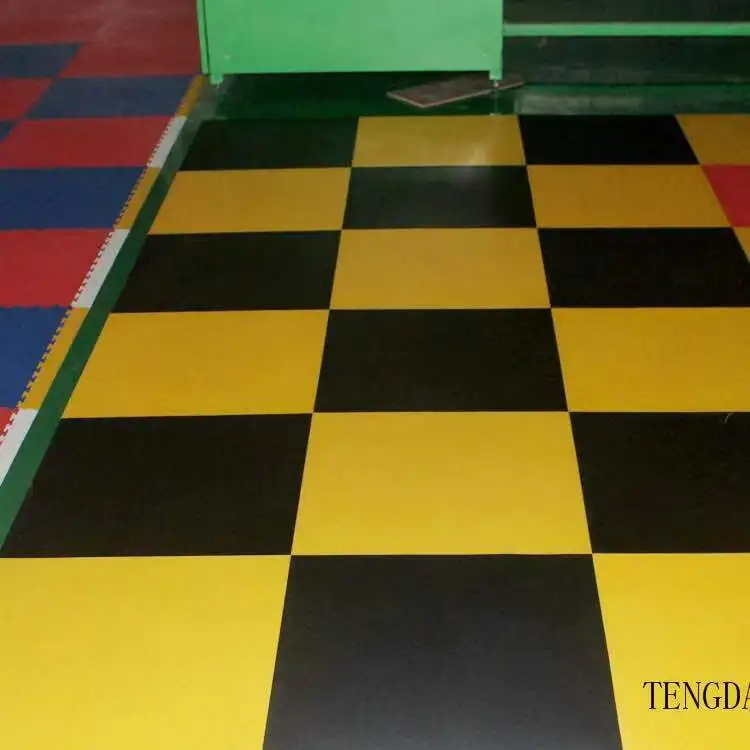 hard pvc interlock floor tiles for garage and storage
