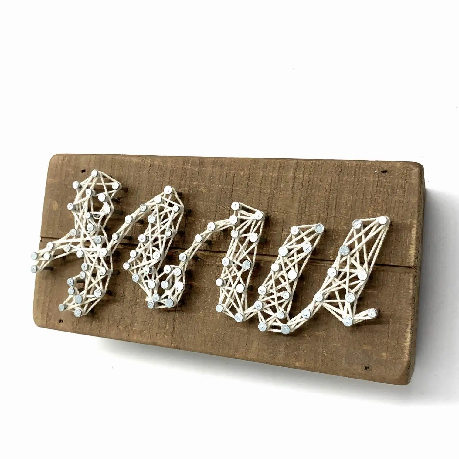 
 Деревянная коробка с буквами ручной работы, Настенный Набор для творчества, деревянный знак  