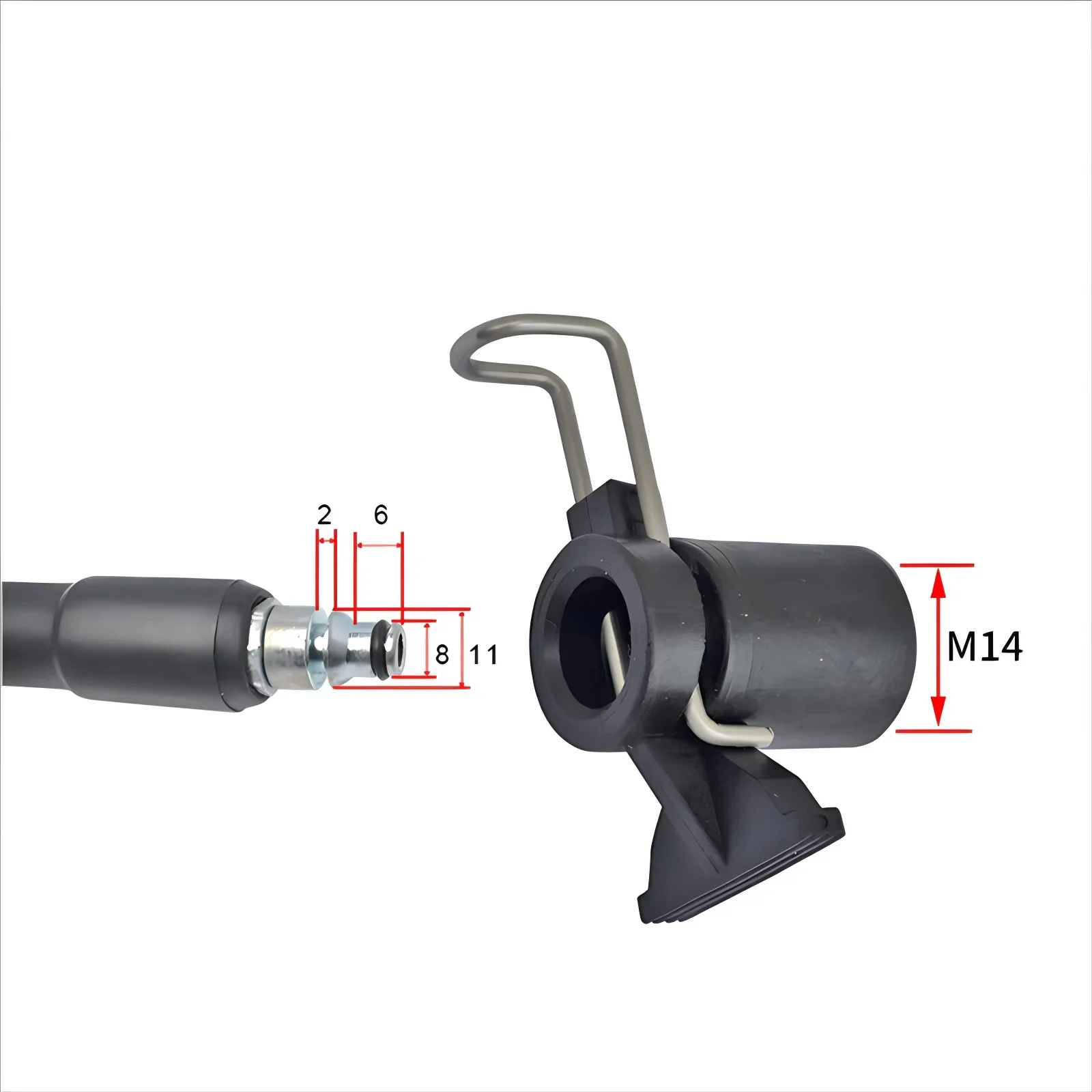 High Quality M14 High Pressure Hose Adapters Connectors