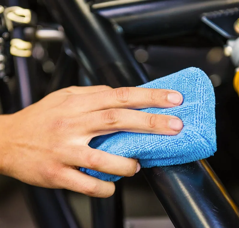 Wax Sponge Foam Pad Block Terry Microfiber Wax Applicator Sponge for Auto Detailing Polishing Buffing Cleaning