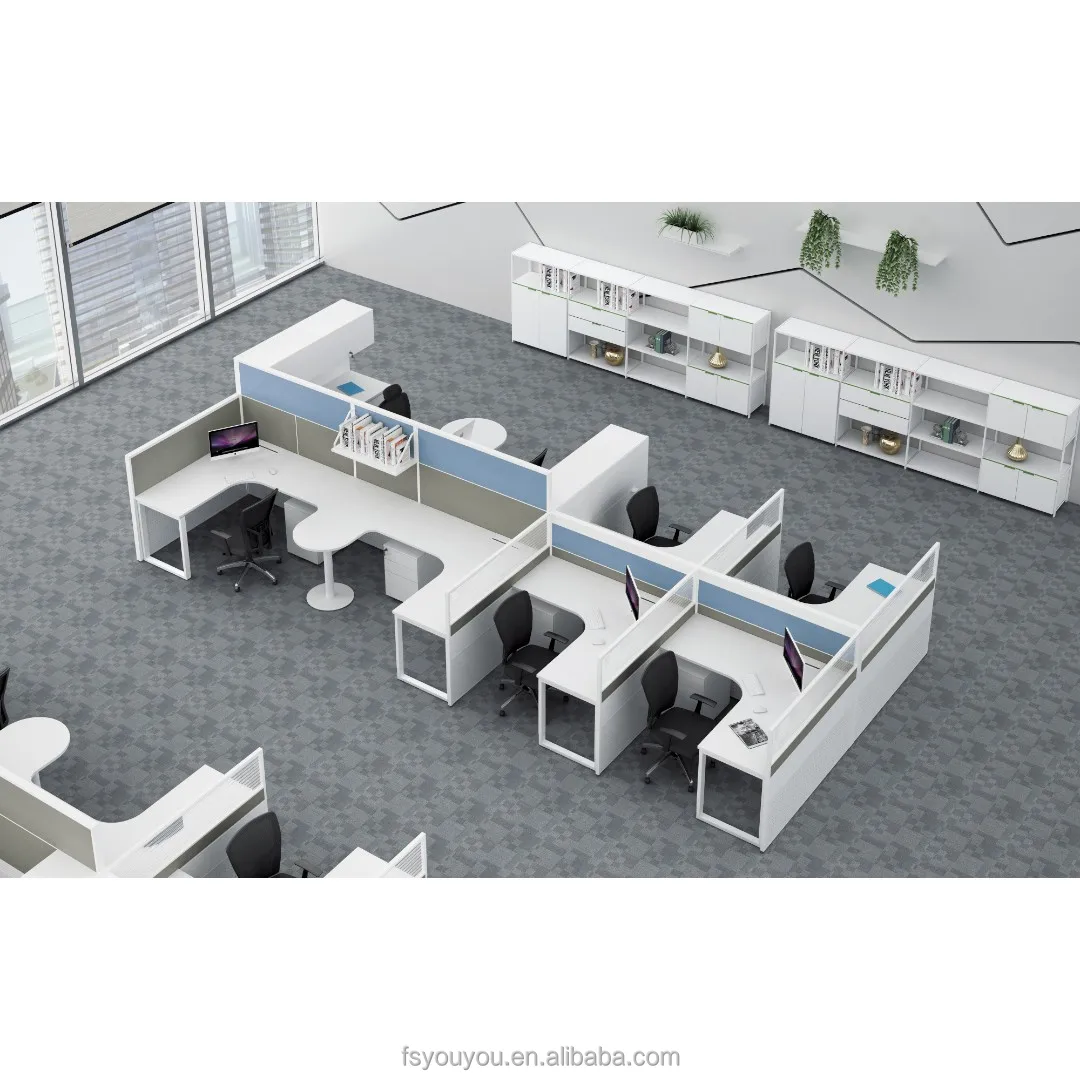 Workstation 2 4 6 8 Office Desk Executive Modern Table