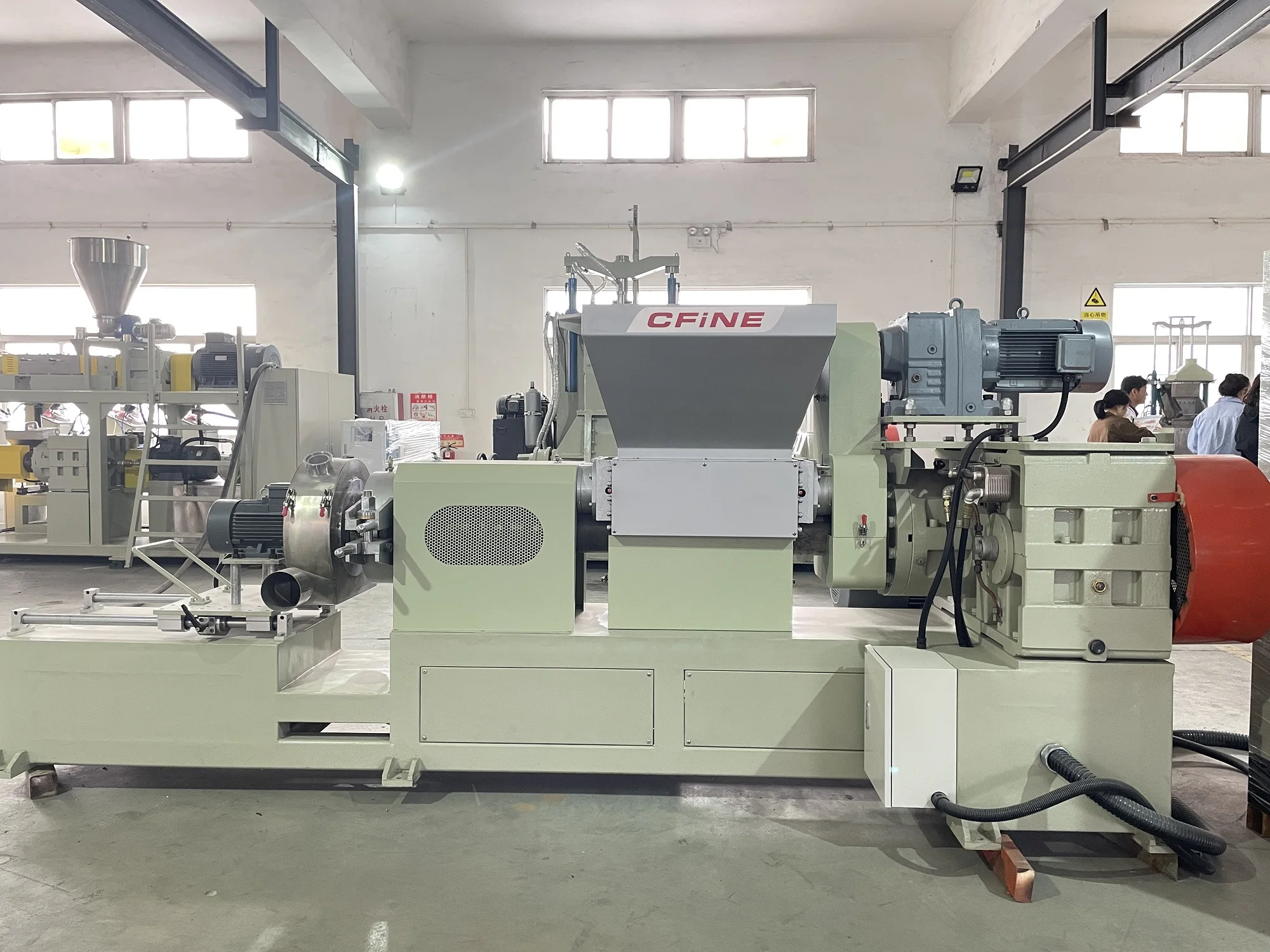 PE PP PVC Granulator High Quality Twin Rolls Pelletizing Machine Plastic Extruder