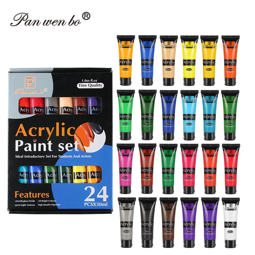 Non-Toxic Colorful 30ml Artis Acrylic Paint 12/18/24 Colors Acrylic Paint For Artist Acrylic Paint Set