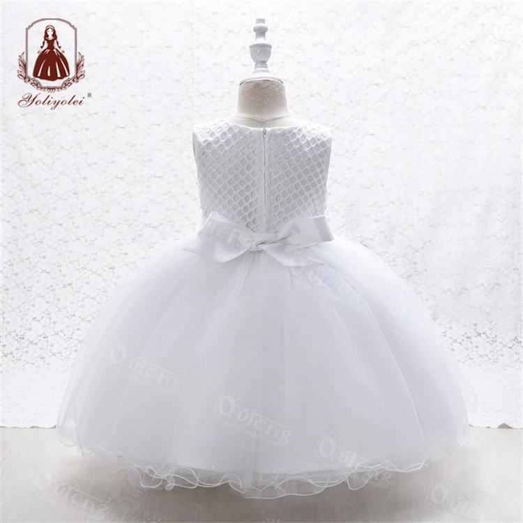 Yoliyolei Kids Designer Dresses, Birthday One Year Old Girls Clothes Satin Stelan Skirt Anak Summer Party Baby Girl Dress/