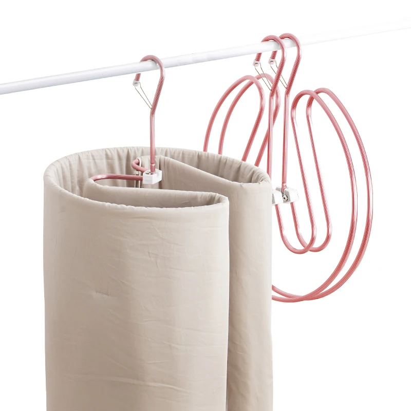 Multi-Functional Aluminum Alloy Hanger For Quilt Factory Price Bedding Linen Hanger