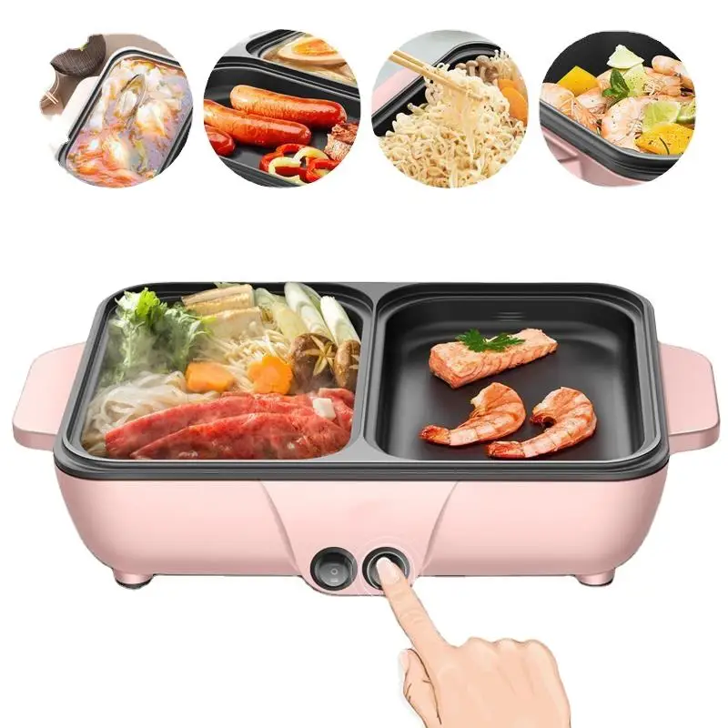 Best Selling Electric Bbq Grill Hot Pot Customized Electric Grill With Hot Pot