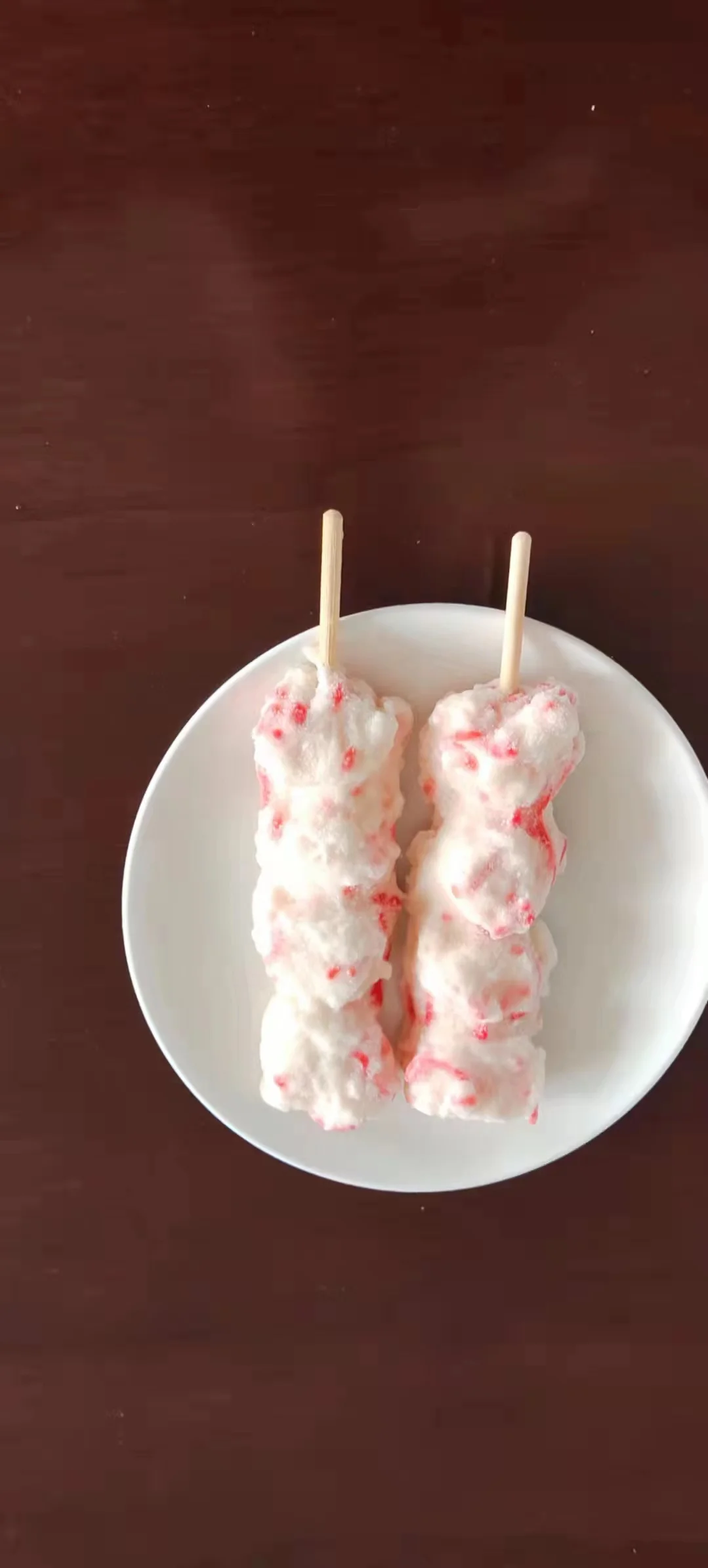 Good quality frozen squid surimi skewer with red ginger