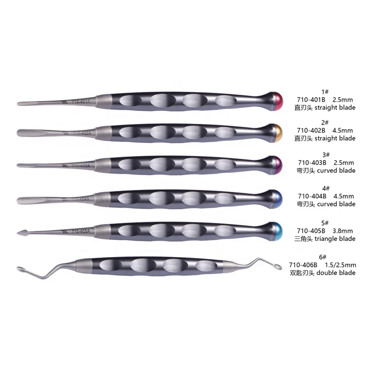 Tiantian Dental Set of 6 Luxating Elevators PDL Precise Dental Surgical Veterinary CE ISO Certified