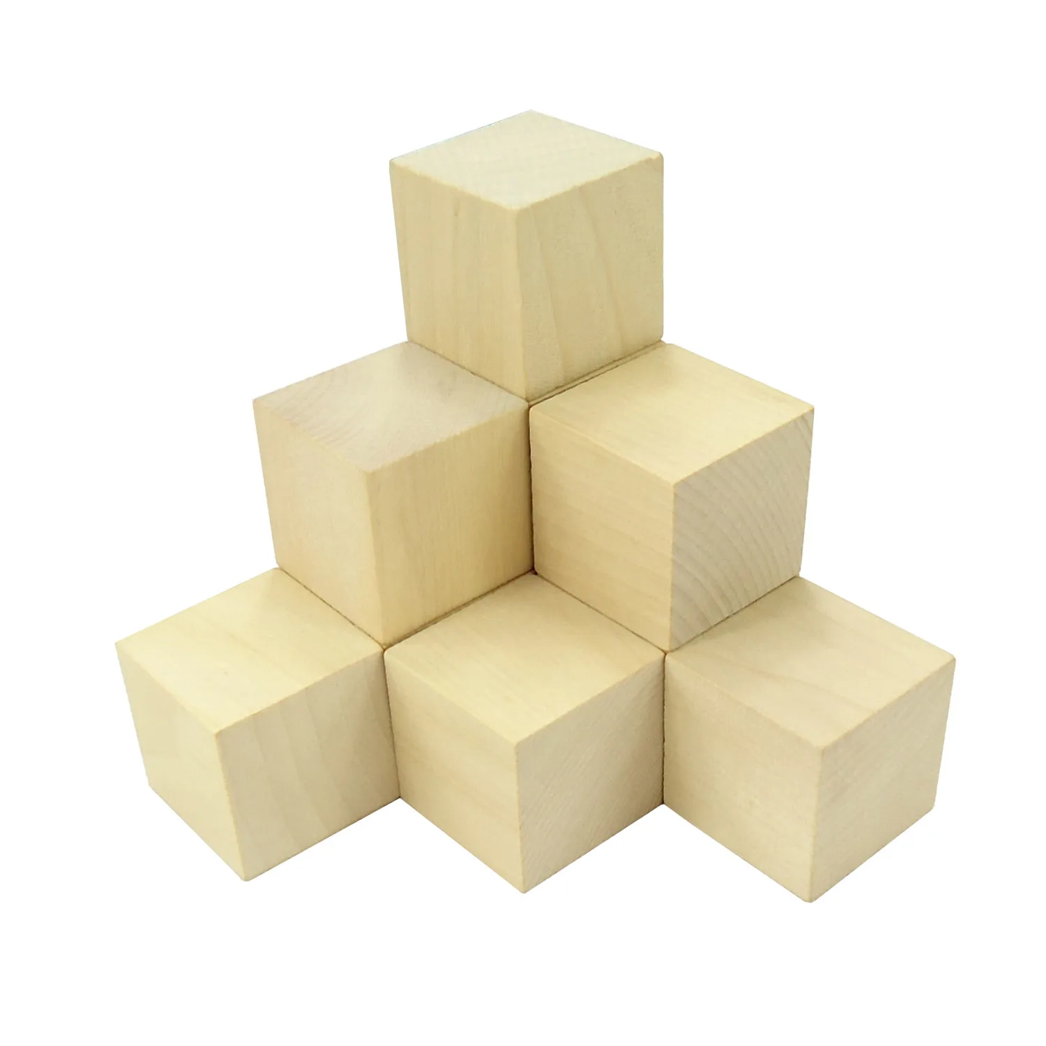 Wooden Cubes  1 Inch   Wood Square Blocks For Puzzle Making, Crafts, And DIY Projects  100 Pieces/box