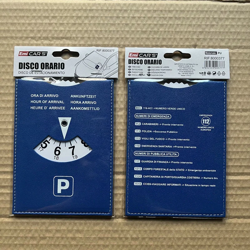 Most popular customized 5 in 1 parking disk for promotional gift New Design soft PVC parking timer/parking disk