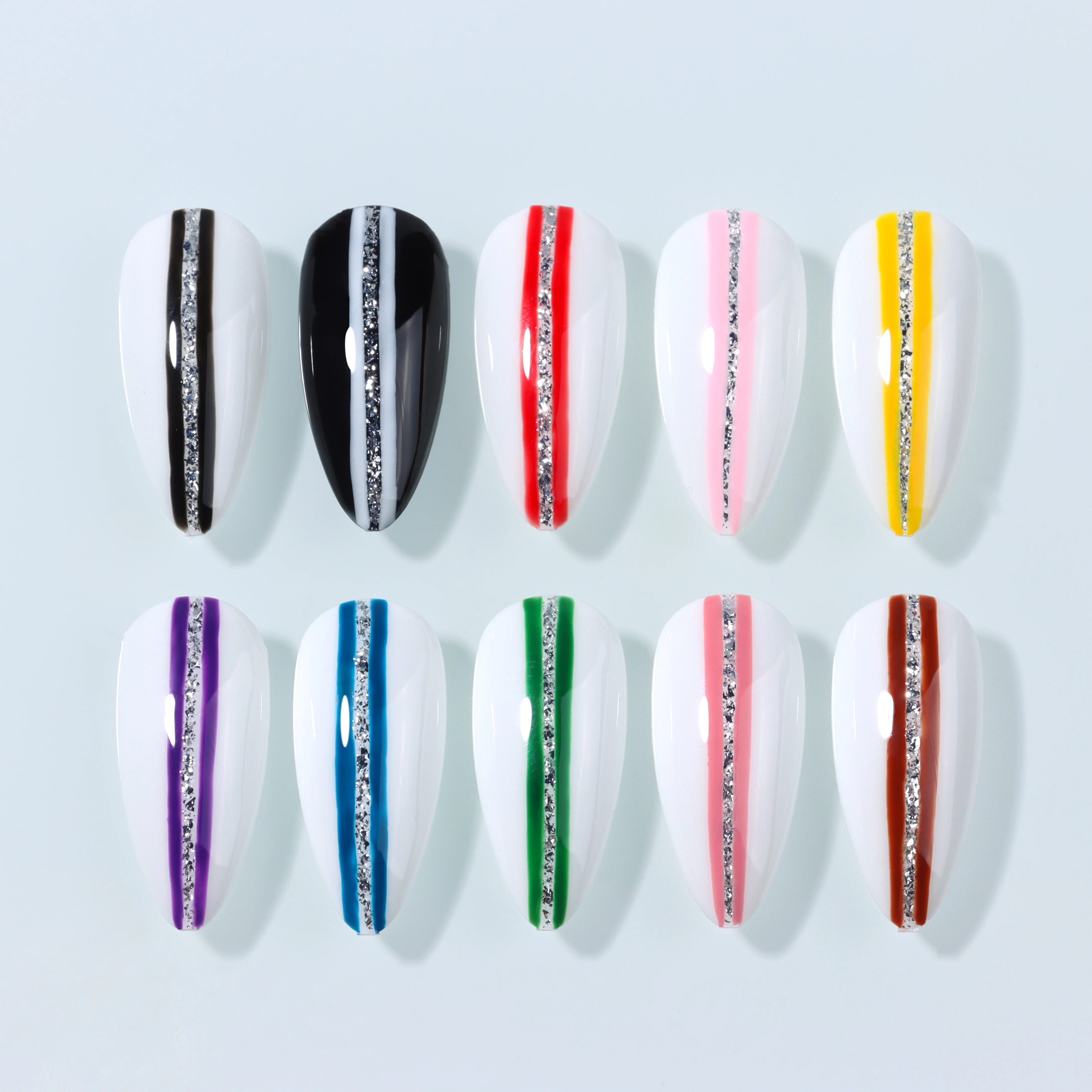 KNC Gel Liner Nail Art 10colors 1kg for Salon OEM Private Label Drawing Uv Painting Polish