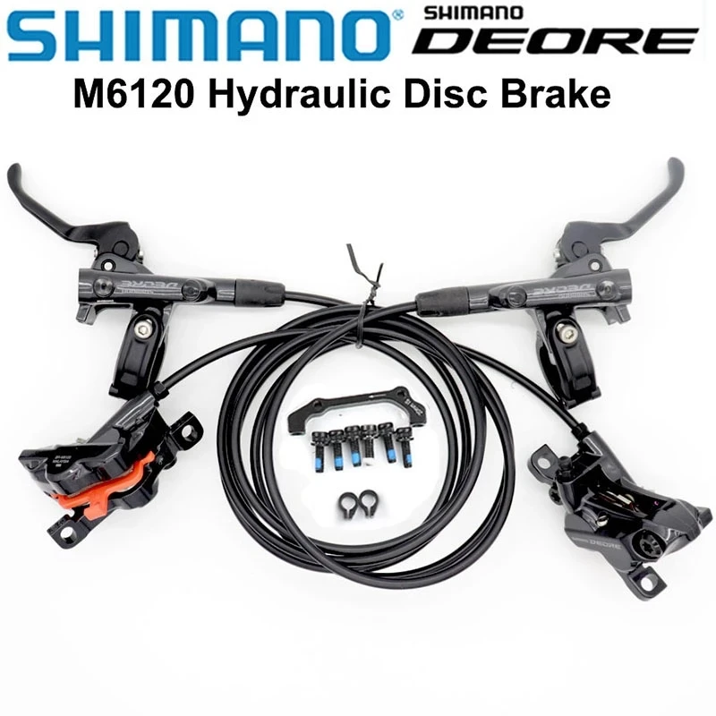 New SHIMANO DEORE M6100 2 piston M6120 4 piston Brake MTB Mountain Bikes Hydraulic Disc Brake MTB BR BL-M6100 DEORE Brake
