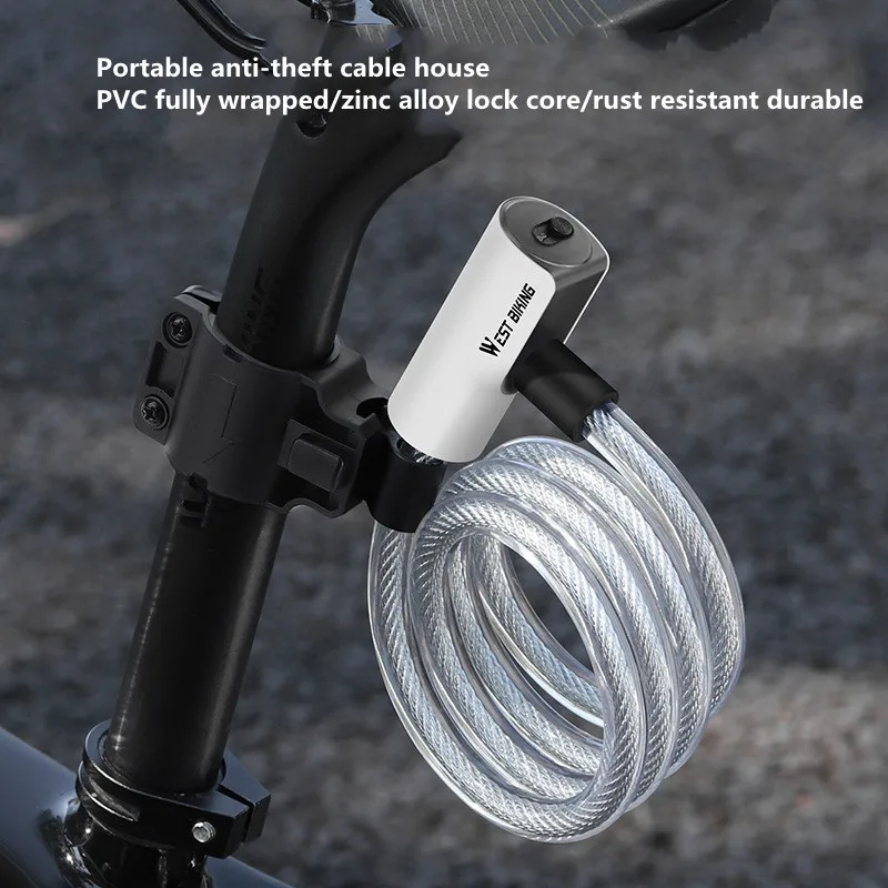 Mountain bike anti-theft lock wire lock electric vehicle cable lock bicycle equipment