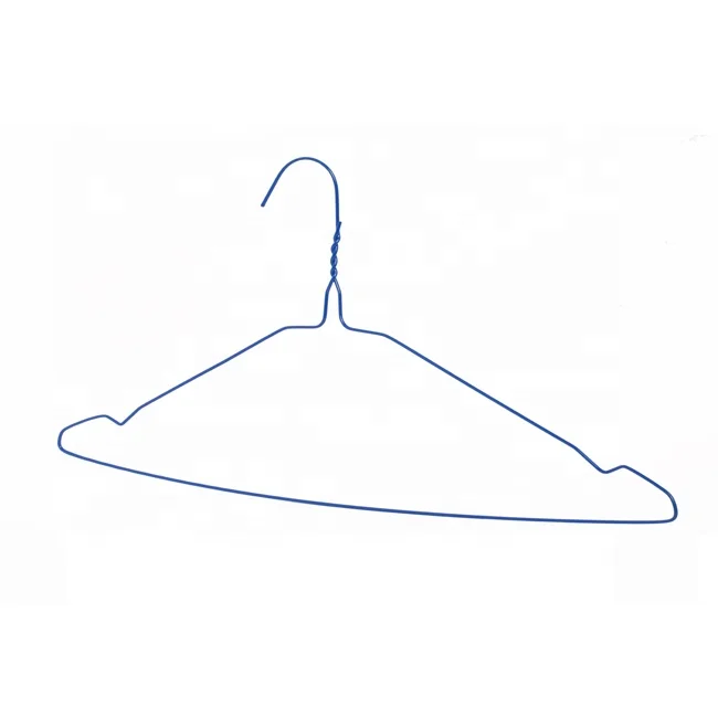Cheaper price promotion hanger wire for dry cleaning clothes white color wire hanger for suit