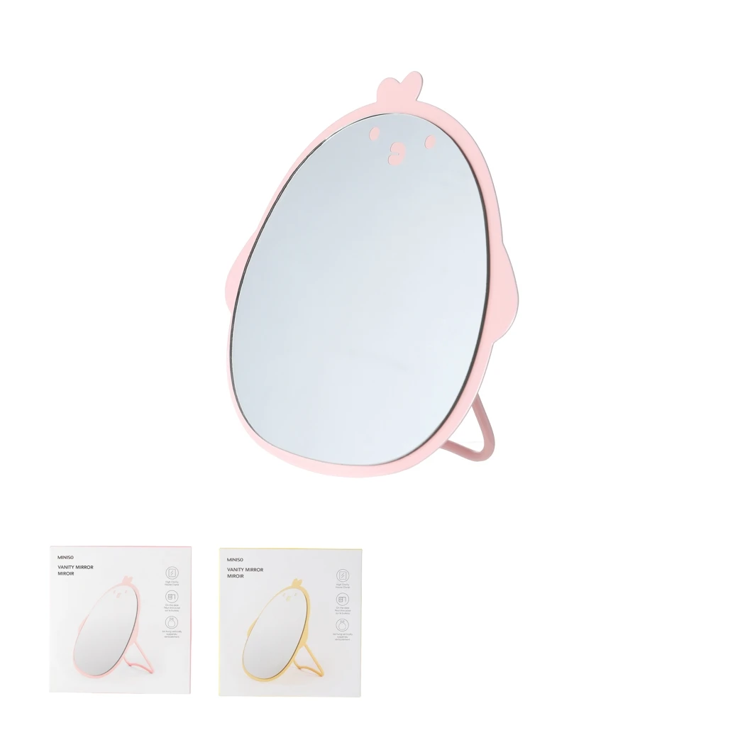 Gmgaic Cute Fashion Design Nature Metal Endurance Cosmetic Desk Standing Makeup Mirror