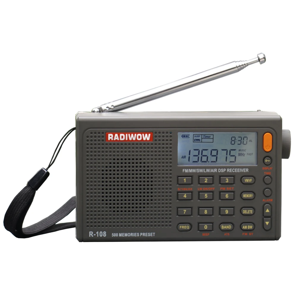 Sihuadon R-108 карманный мини портативное цифровое радио с AM FM ЕО LW воздуха DSP мульти полный диапазон мир