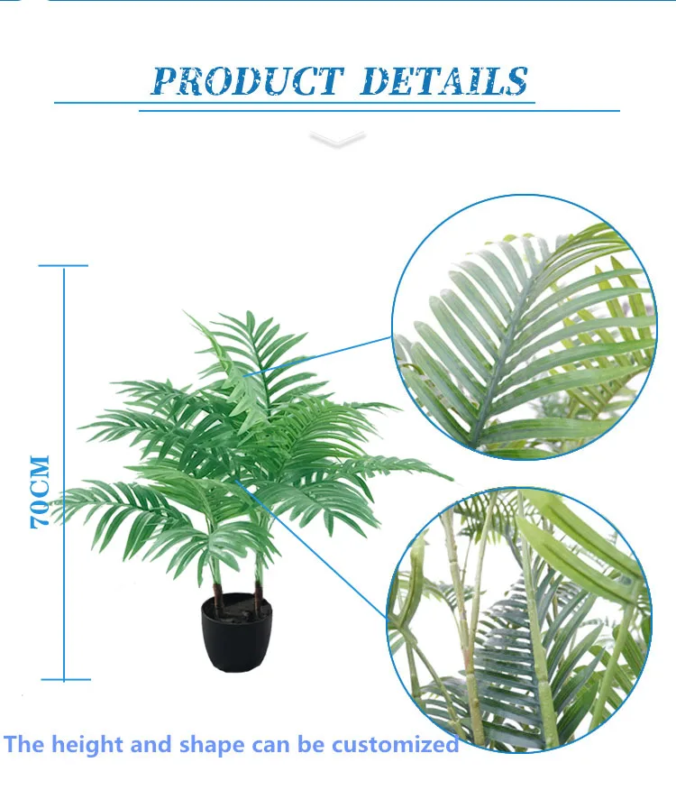 Wholesale Mini Plastic Bonsai Palm Tree Artificial Plants Small