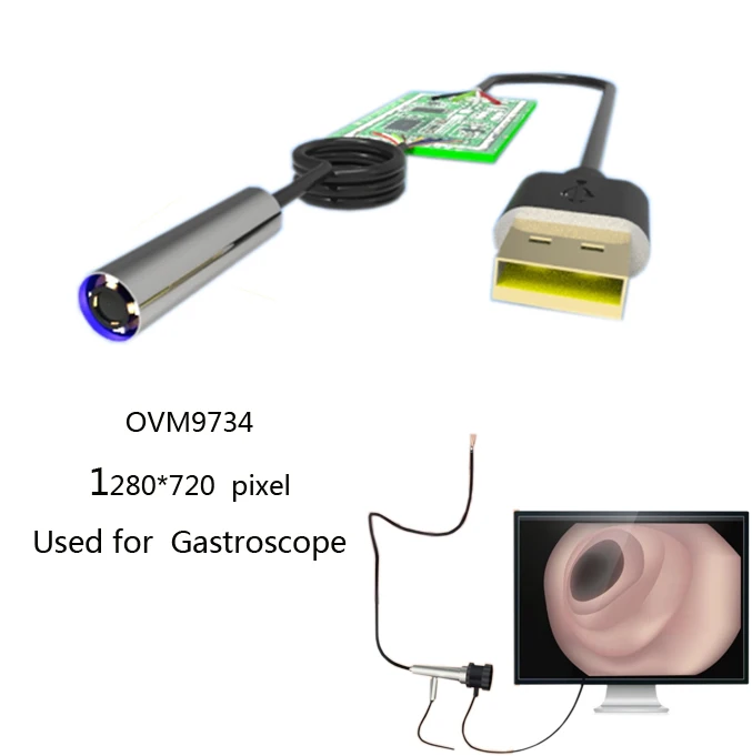 Gastroscopy Colonoscopy uc 100 usb hd endoscopic camera System Flexible Video  OVM9734