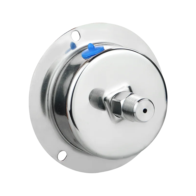 NPT1/4 60mm pressure gauge air pressure gauge 0-16bari rear mounting front flange pressure gauge